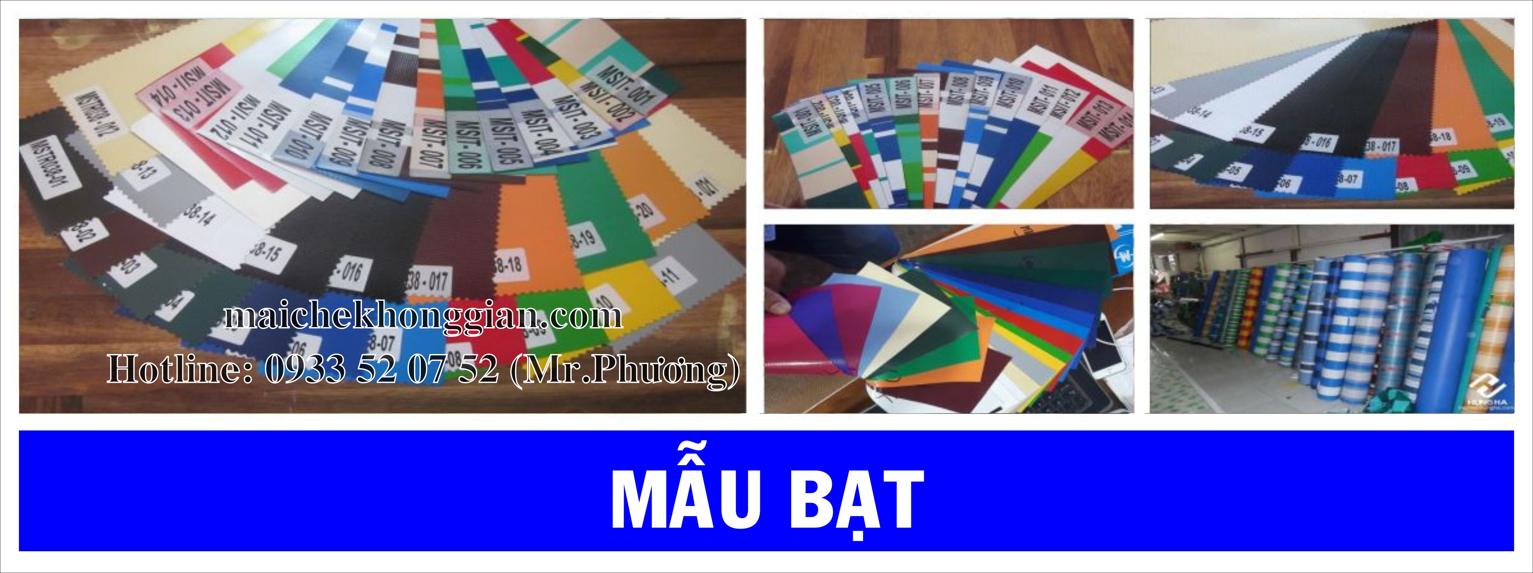mẫu vải bạt