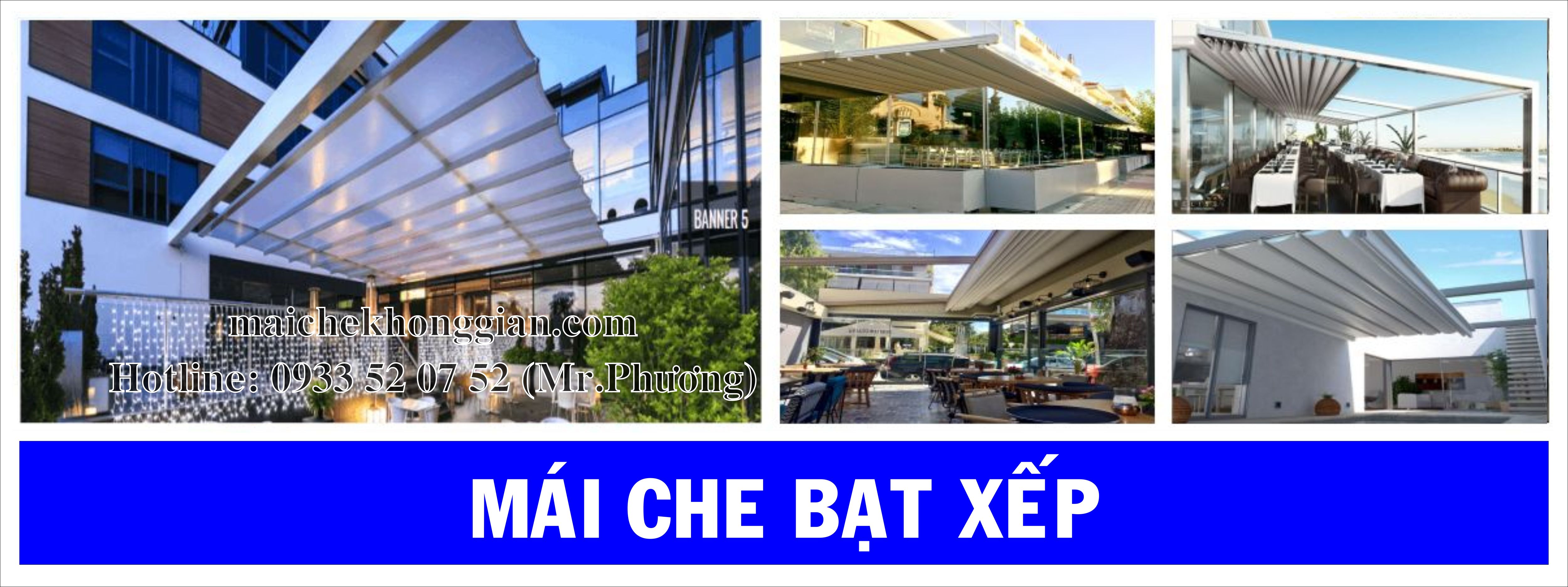 mái che bạt xếp