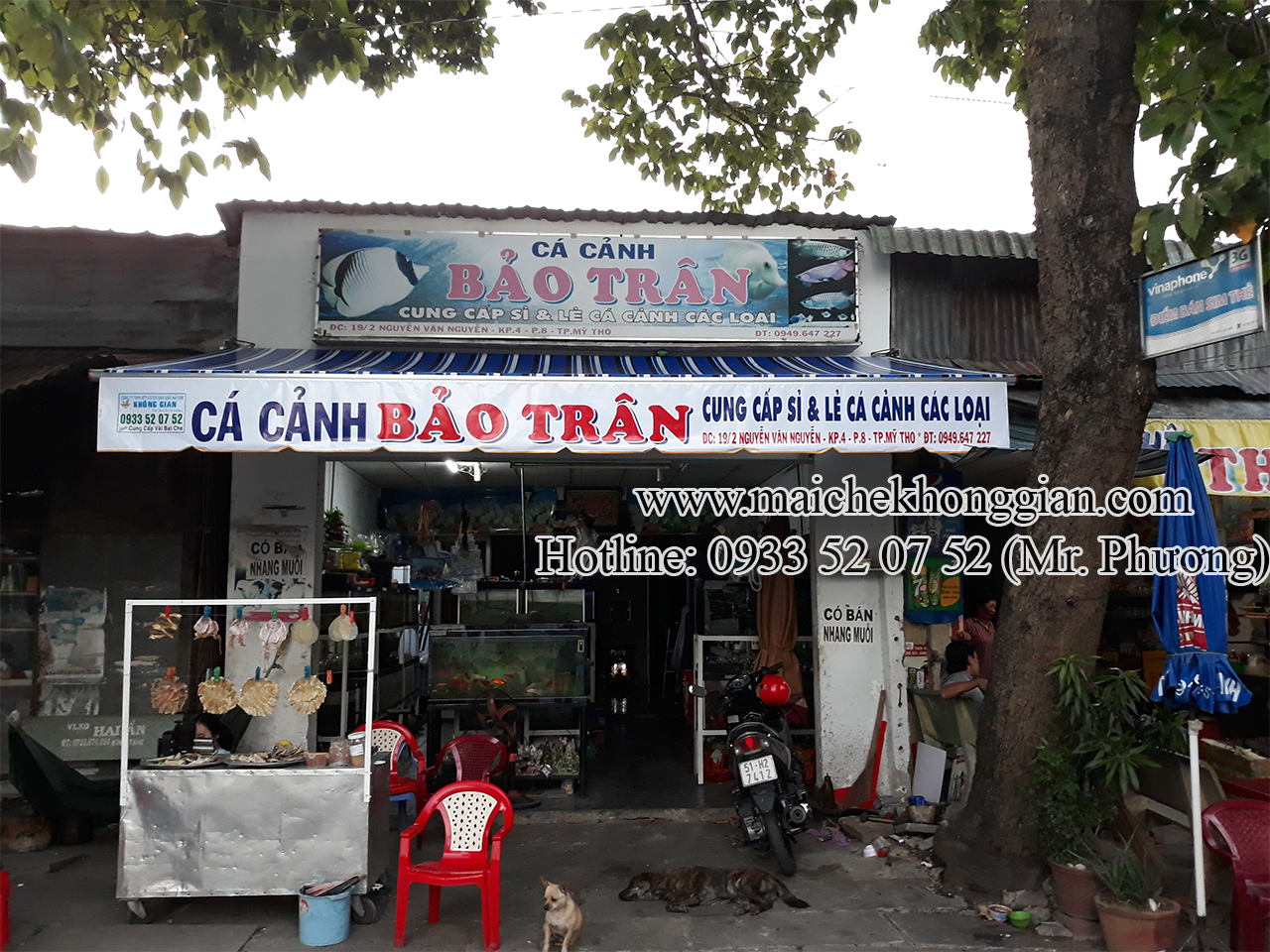 Mái Hiên Quảng Cáo Cửa Hàng Quận Cái Răng Cần Thơ