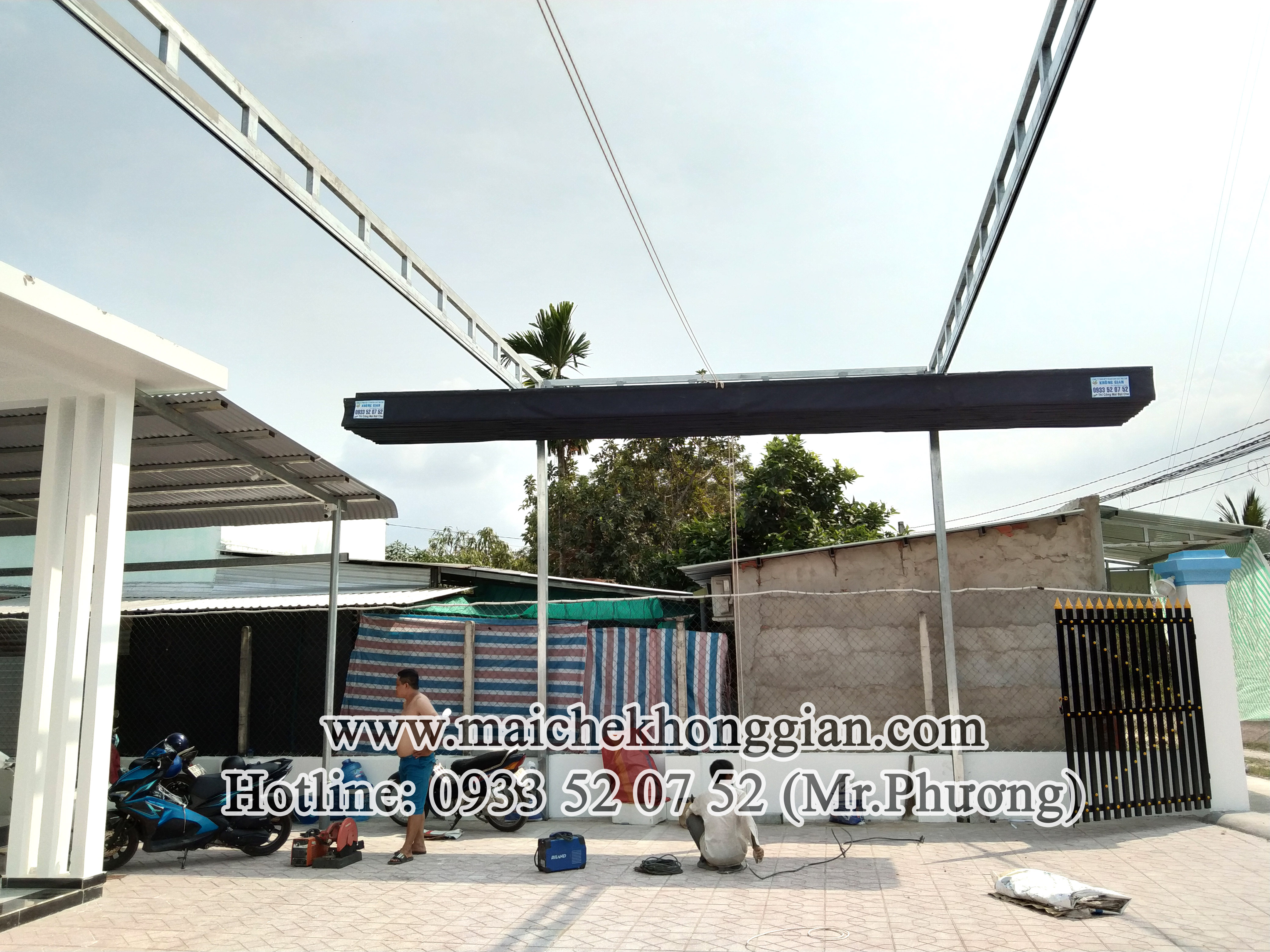 Làm Mái Bạt Che Huyện Mang Thít Vĩnh Long
