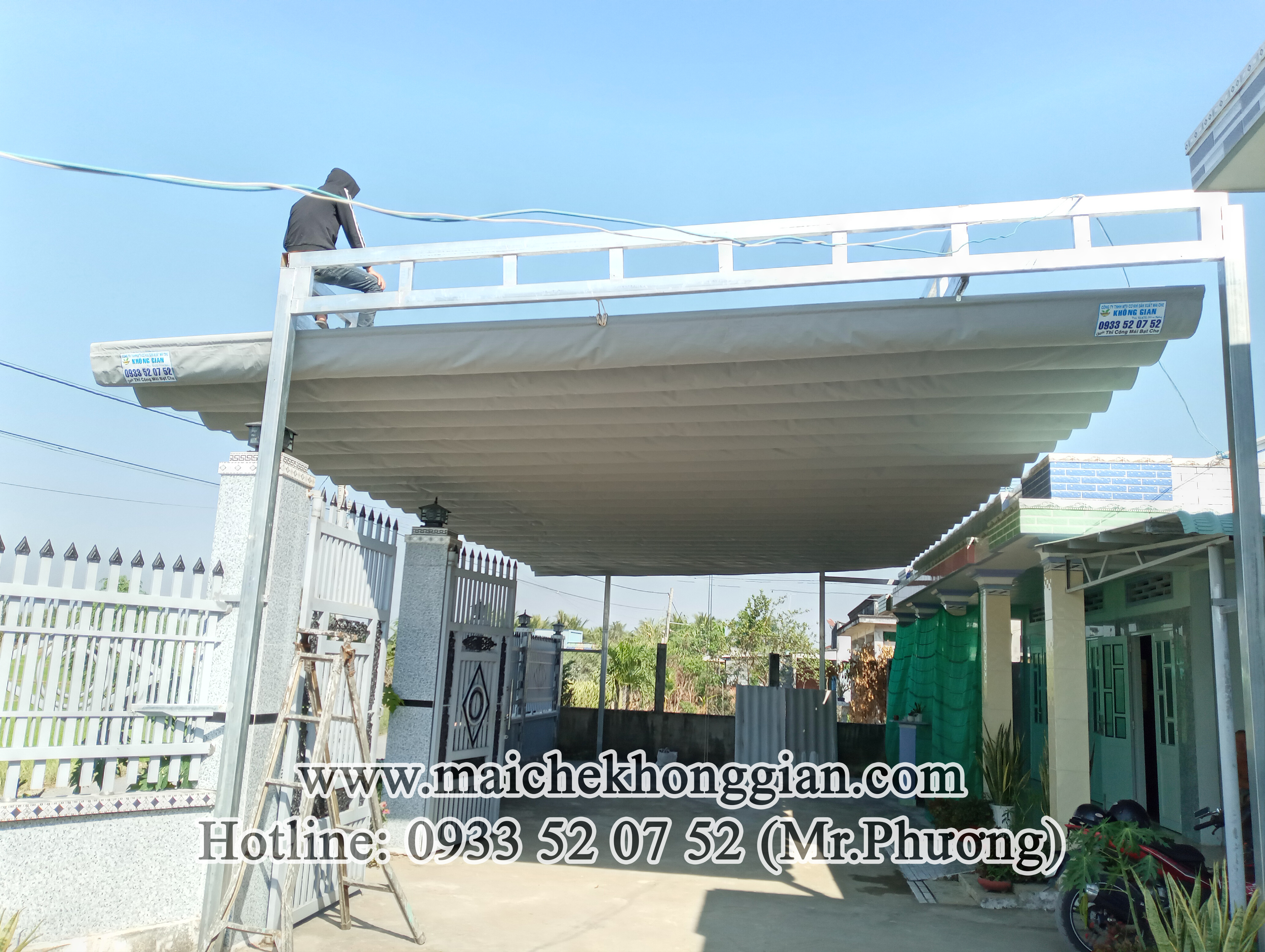 Làm Mái Bạt Tân Phú Đông Tiền Giang