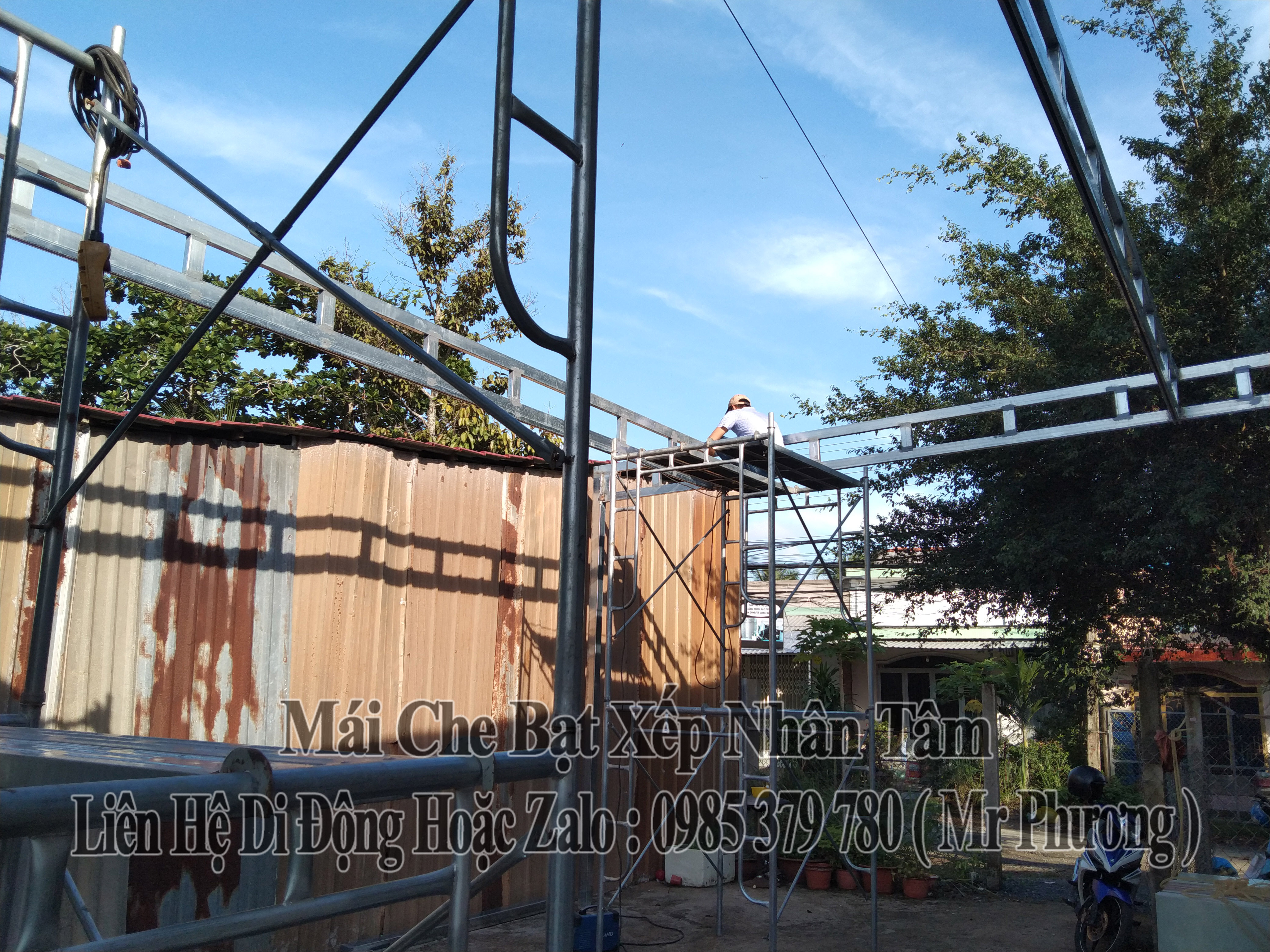 Mái Che Bạt Quán Cà Phê 