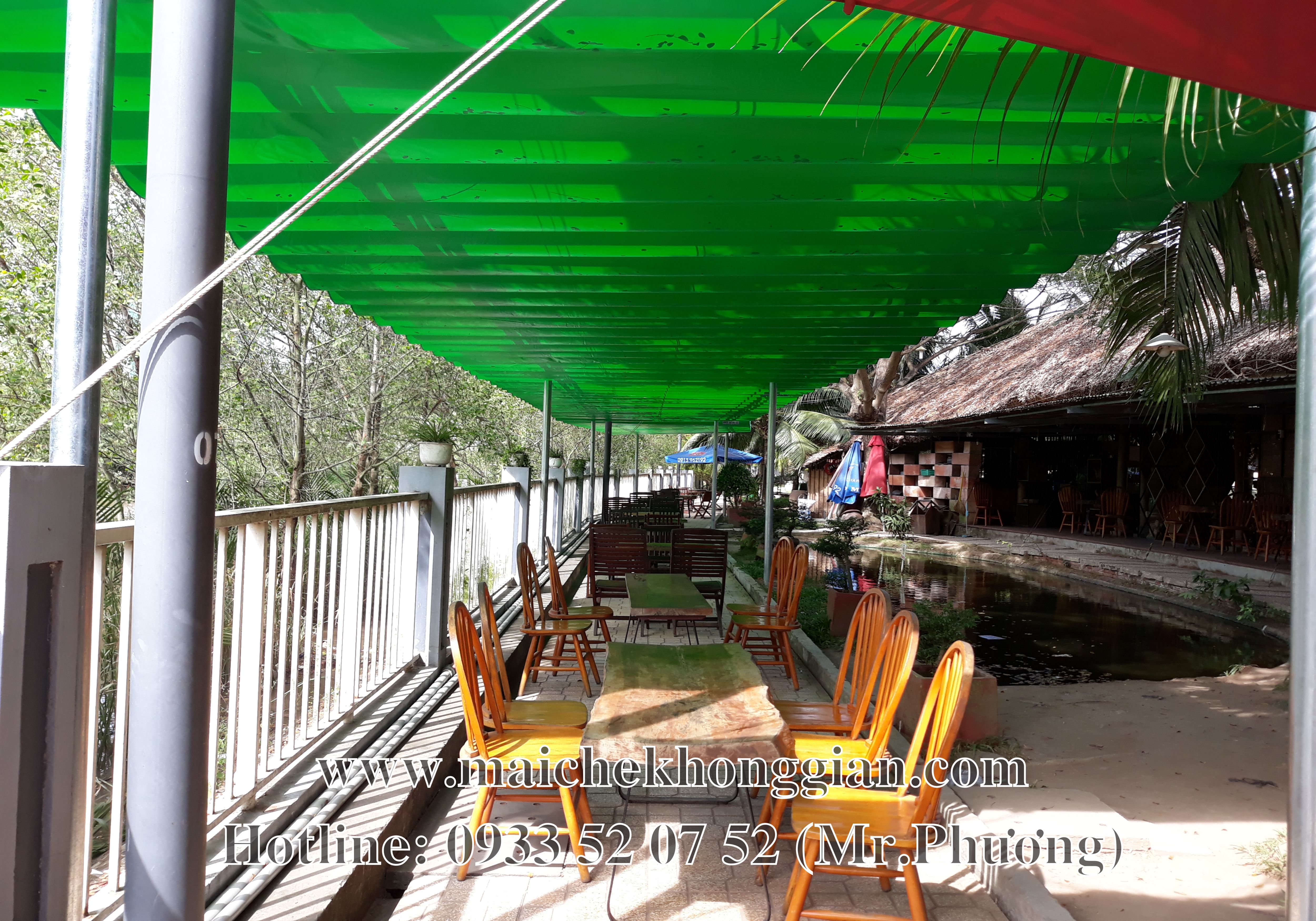 Làm mái bạt che Đức Hòa Long An