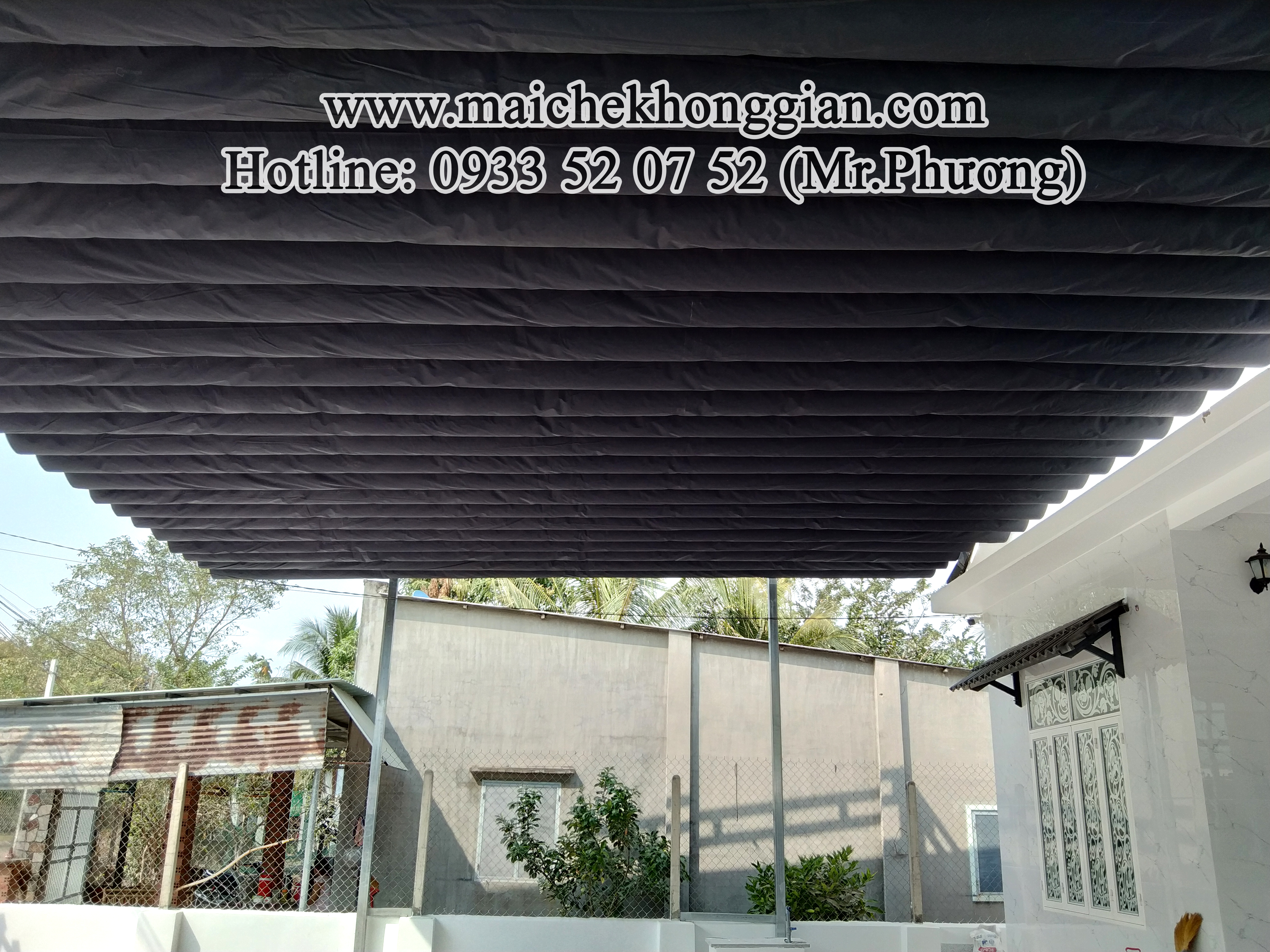 Làm Mái Che Xếp Thị Xã Ngã Năm Sóc Trăng
