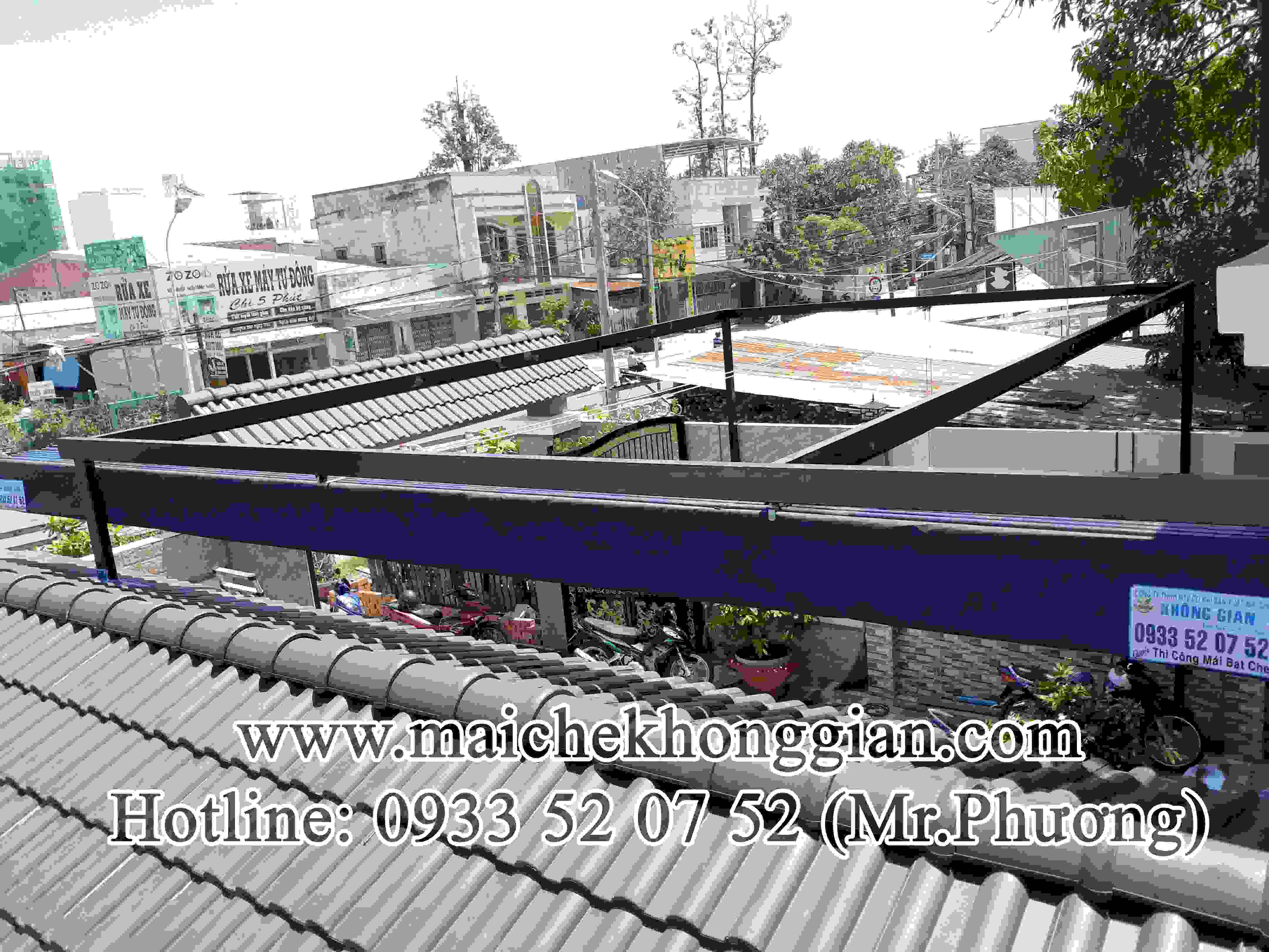 Làm Mái Che Bạt Xếp Hậu Giang