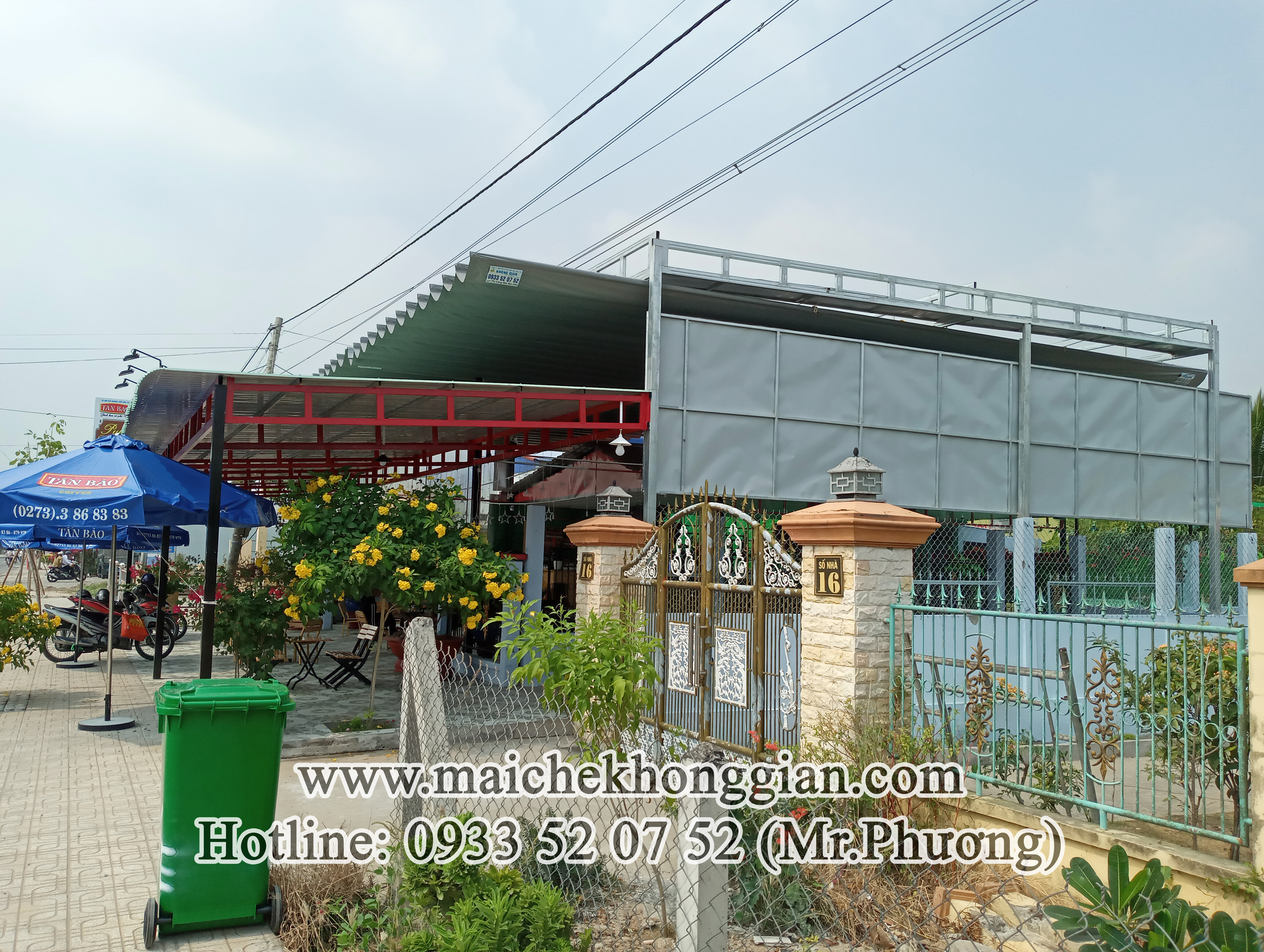 Làm Mái Che Xếp Huyện Cù Lao Dung Sóc Trăng
